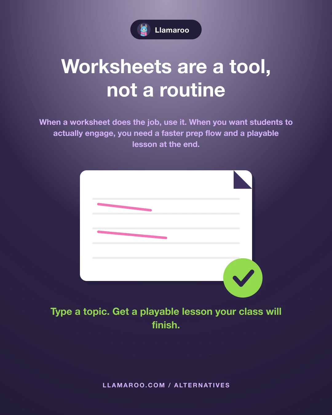 Worksheet alternatives for elementary teachers comparison